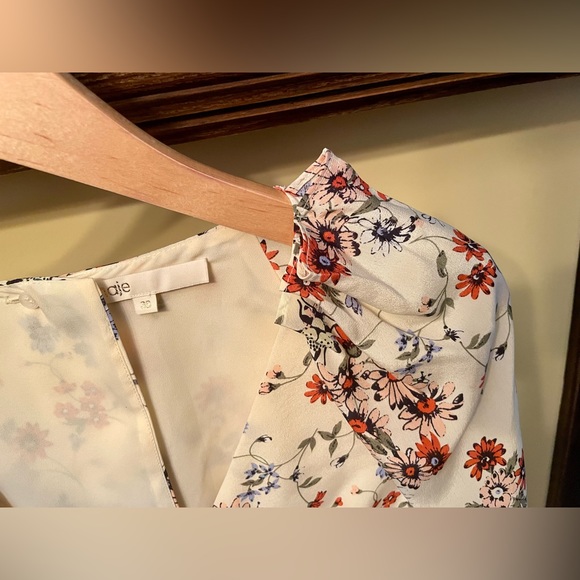 Maje Floral Print Playsuit in Light Yellow Colour - Picture 4 of 6